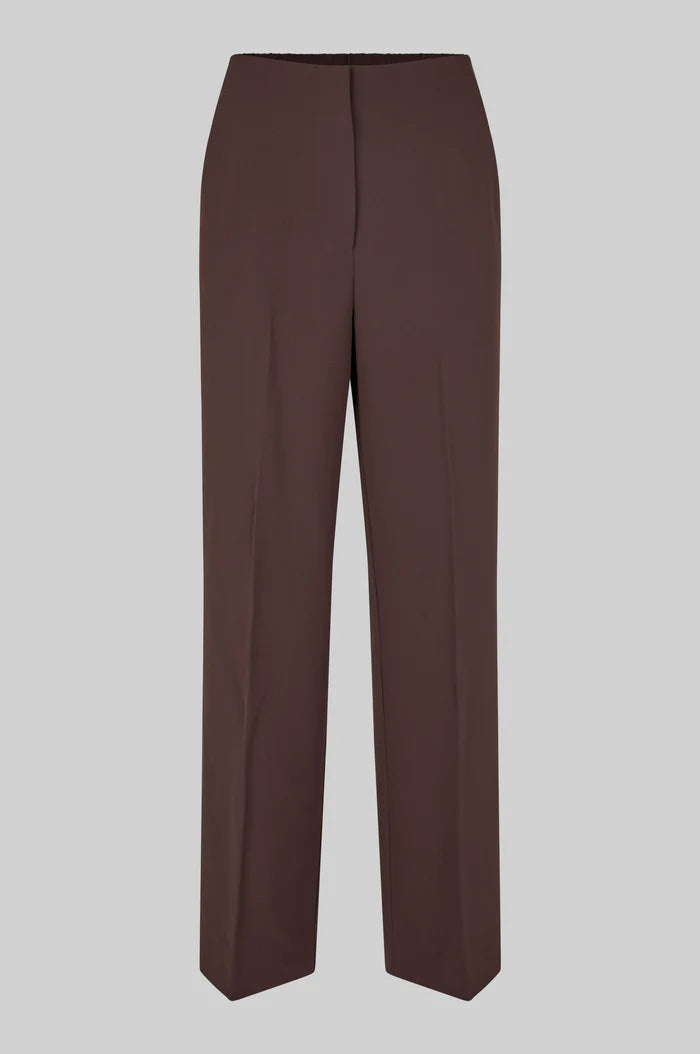 SECOND FEMALE FIQUE CLASSIC TROUSERS CHOCOLATE PLUM