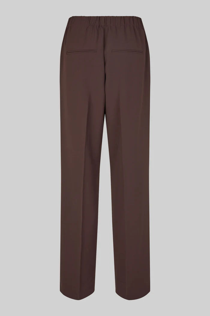 SECOND FEMALE FIQUE CLASSIC TROUSERS CHOCOLATE PLUM