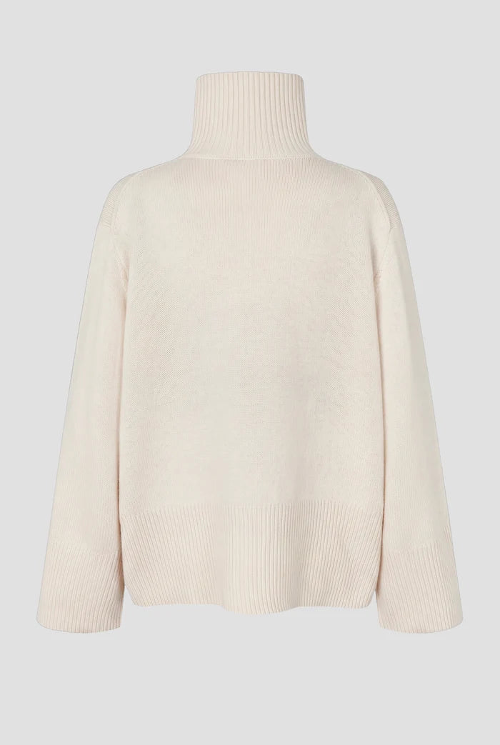 SECOND FEMALE KNIT T-NECK CREAM