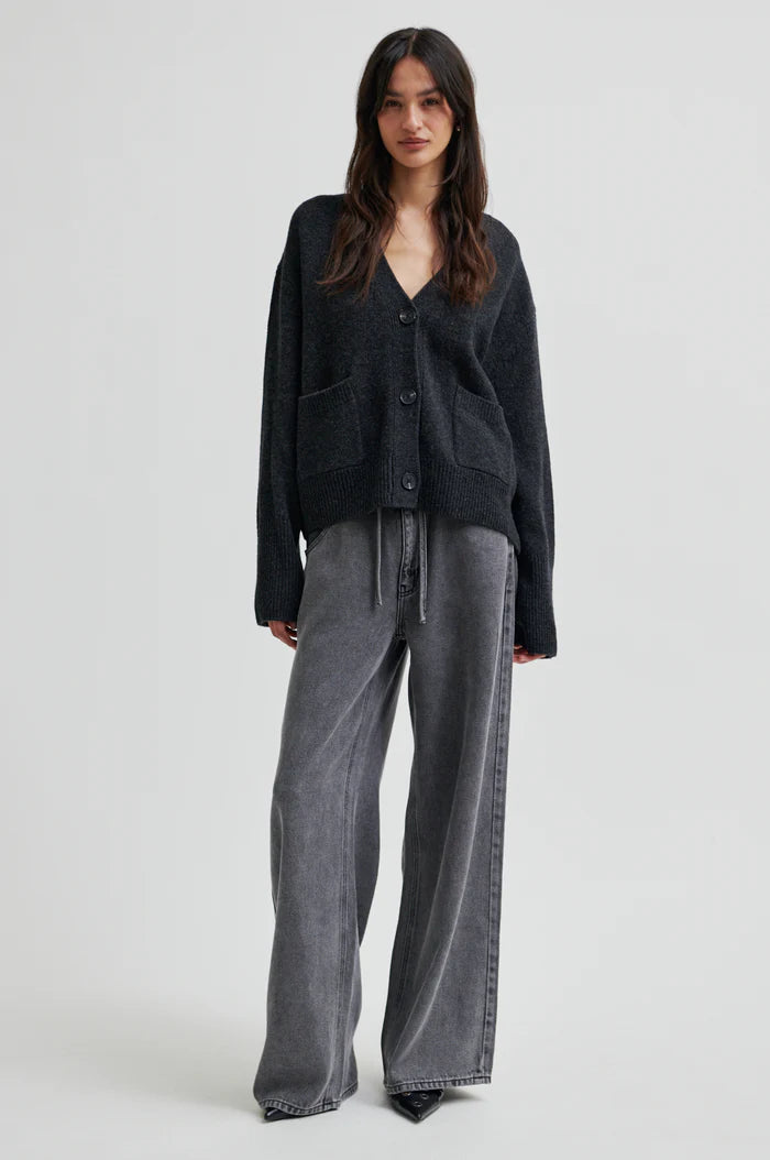 SECOND FEMALE IRVIN DENIM JEANS DARK GREY