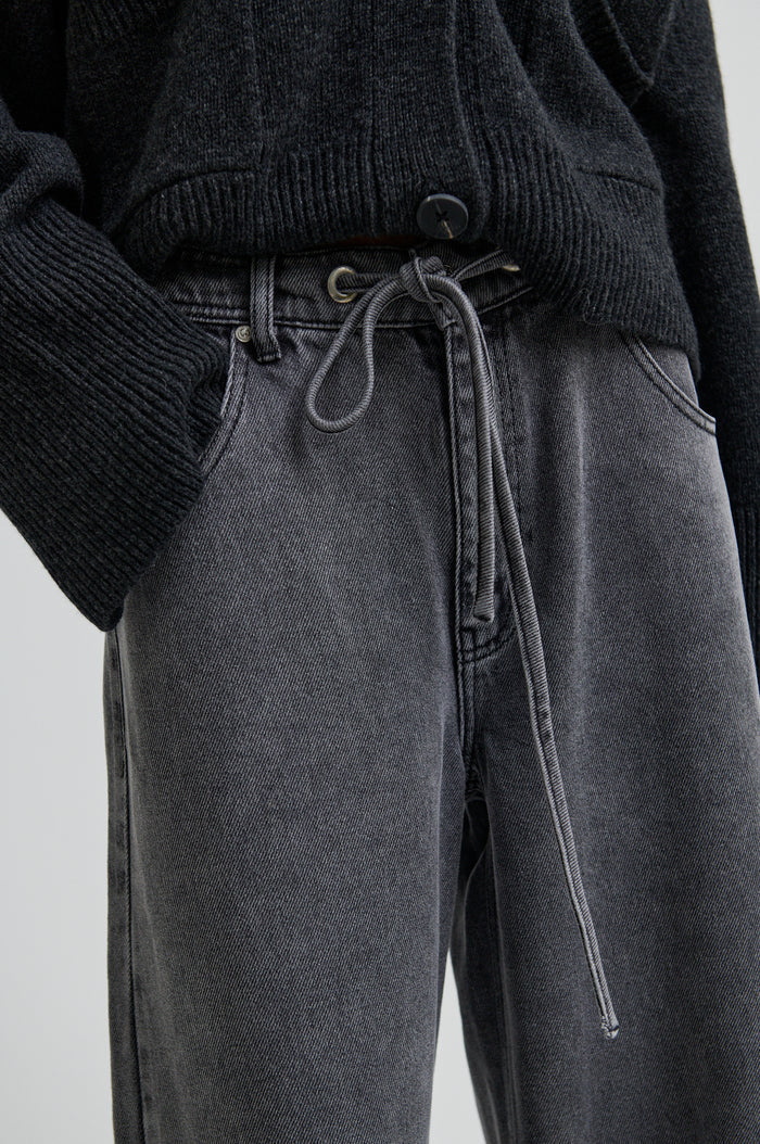 SECOND FEMALE IRVIN DENIM JEANS DARK GREY