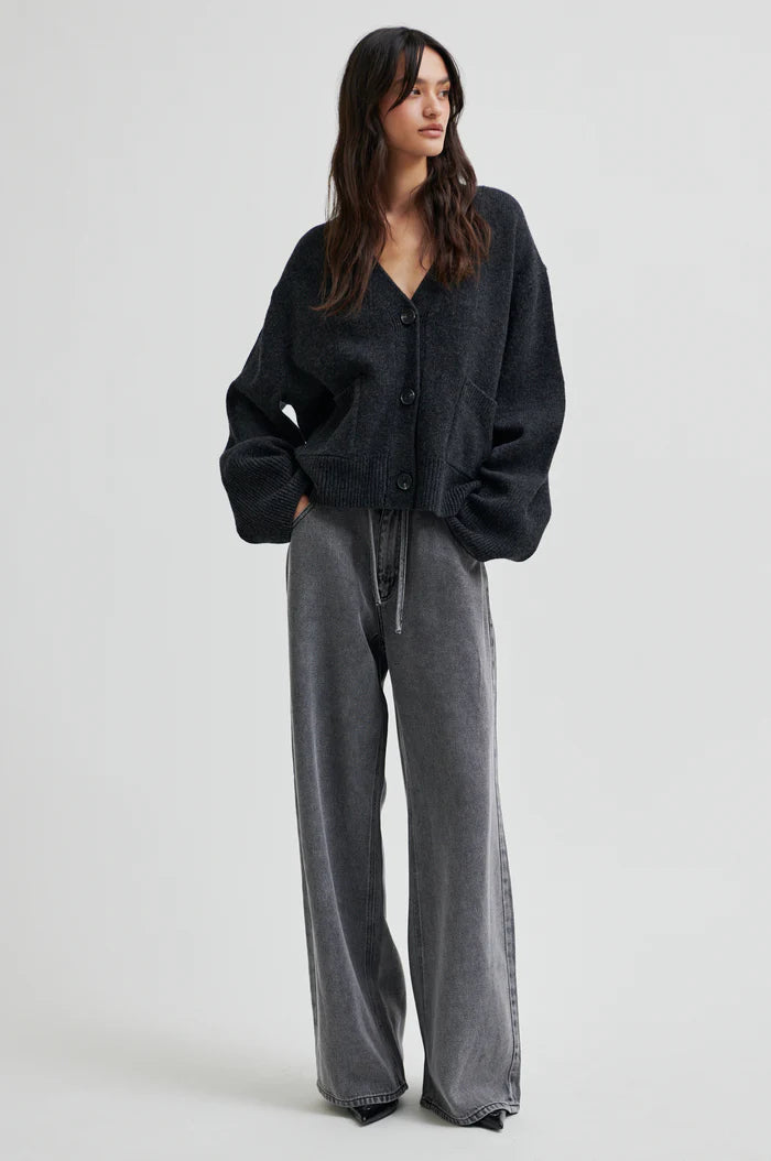 SECOND FEMALE IRVIN DENIM JEANS DARK GREY