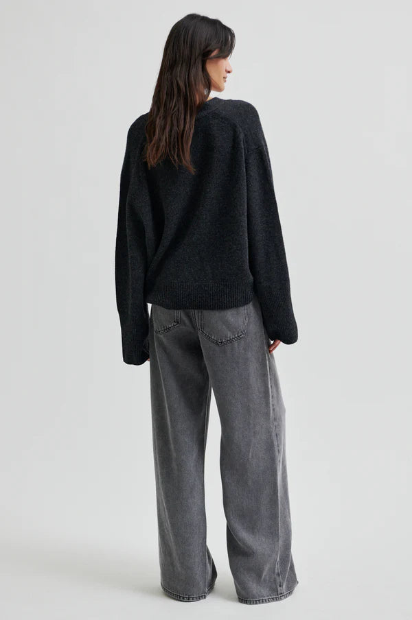 SECOND FEMALE IRVIN DENIM JEANS DARK GREY
