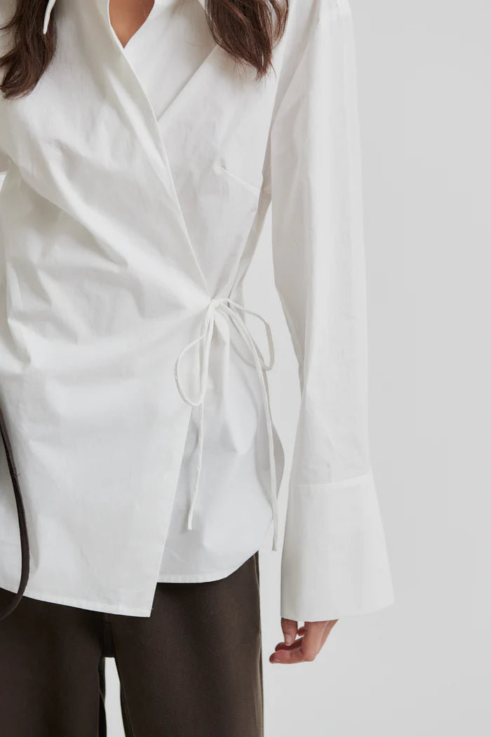 SECOND FEMALE NOOVA WRAP BLOUSE WIT