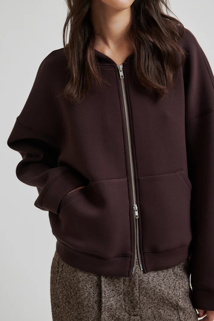 SECOND FEMALE NORTH HOODIE CHOCOLATE PLUM