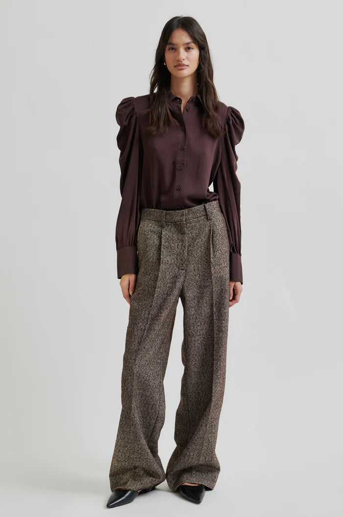 SECOND FEMALE SAMANTHA BLOUSE CHOCOLATE PLUM