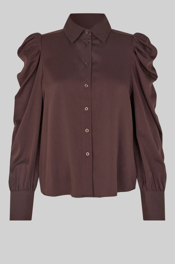 SECOND FEMALE SAMANTHA BLOUSE CHOCOLATE PLUM