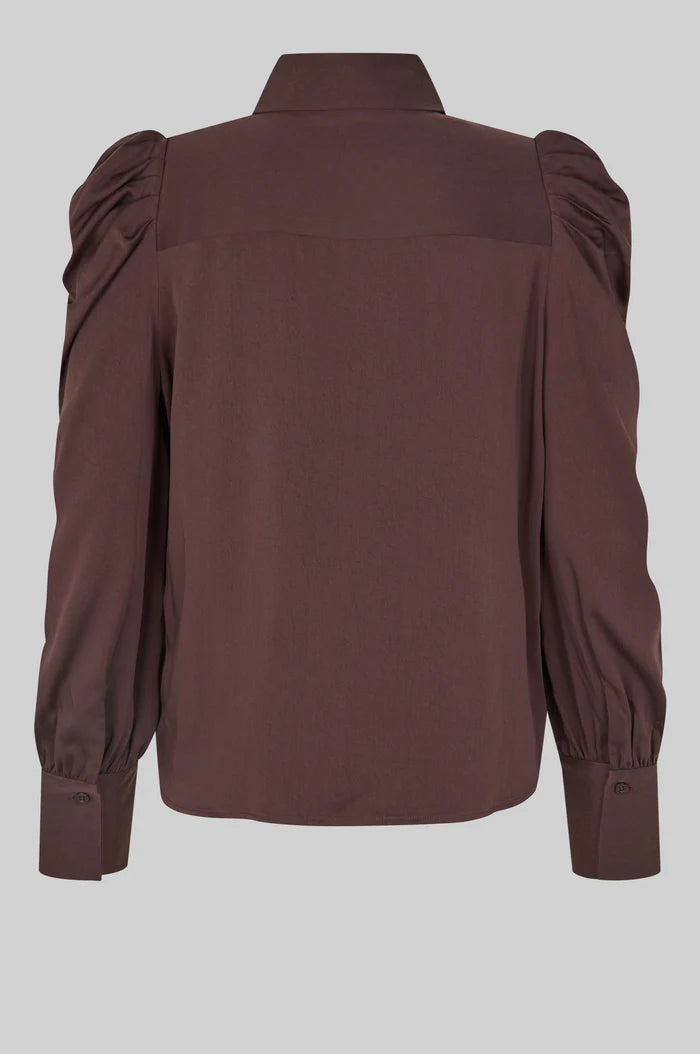 SECOND FEMALE SAMANTHA BLOUSE CHOCOLATE PLUM