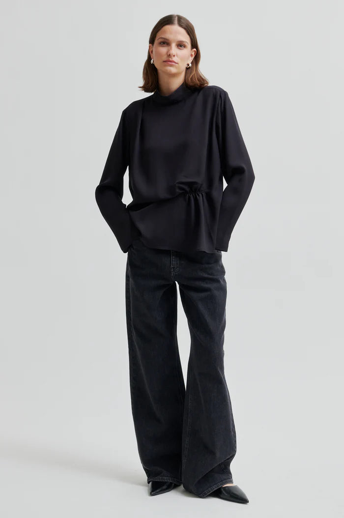 SECOND FEMALE GIARA BLOUSE ZWART