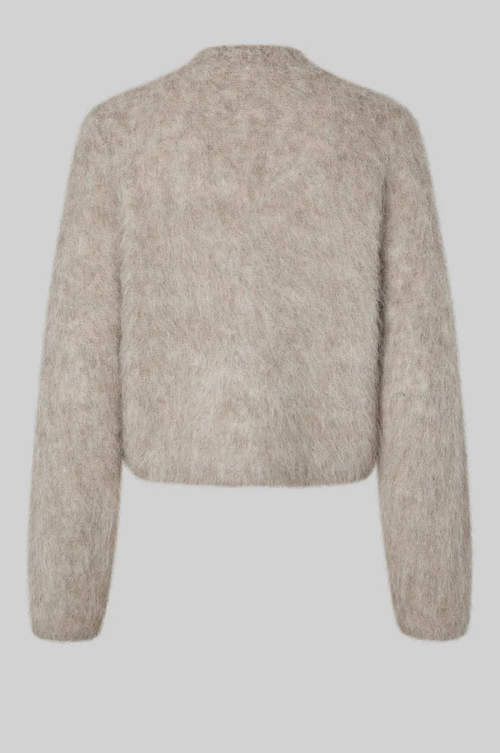 SECOND FEMALE KARLA KNIT CARDIGAN TAUPE