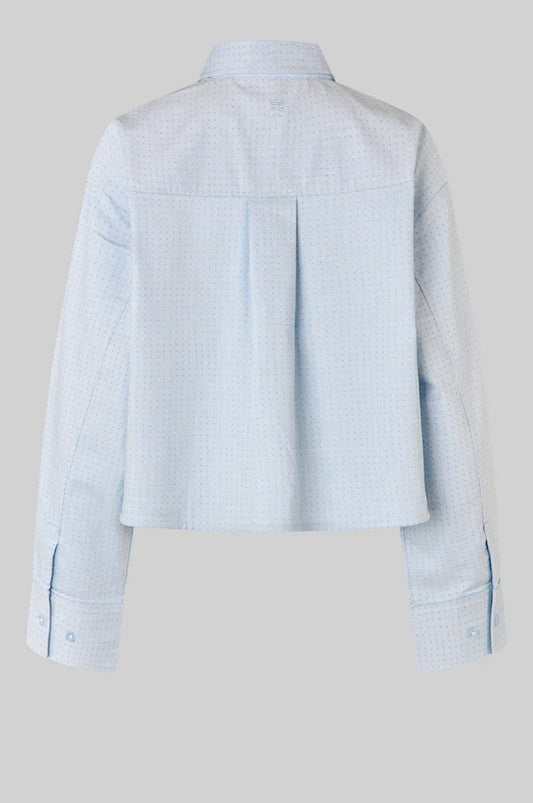 SECOND FEMALE JOZA CROPPED SHIRT L.BLUE