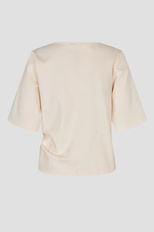 SECOND FEMALE ARKAI DRAPE TEE CREAM