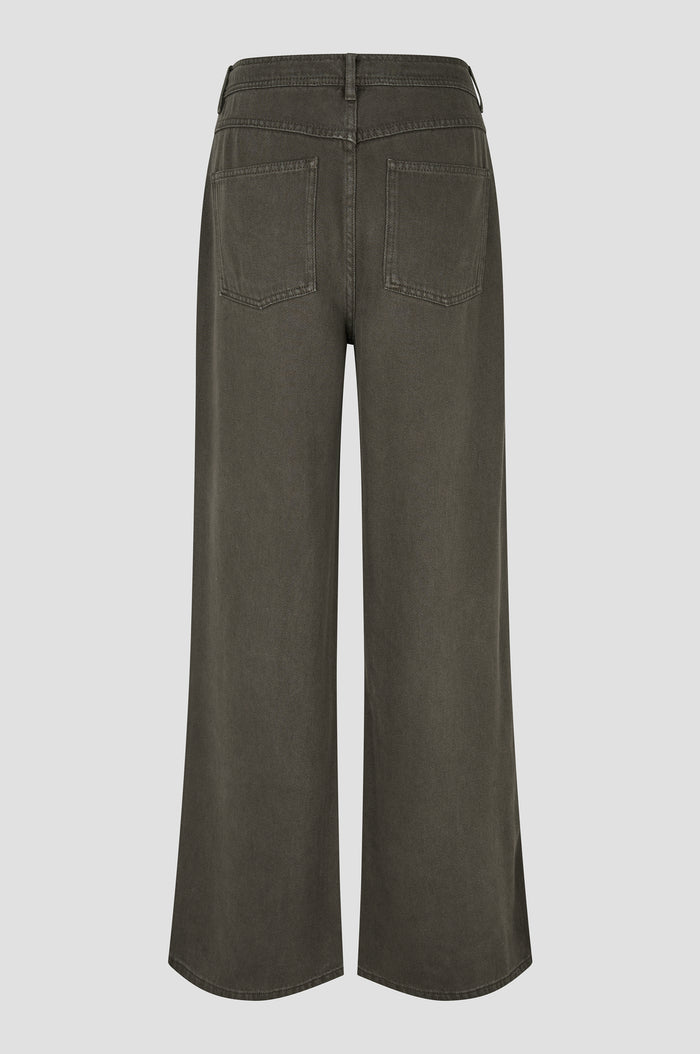 SECOND FEMALE JEANS IRVEN BLACK OLIVE