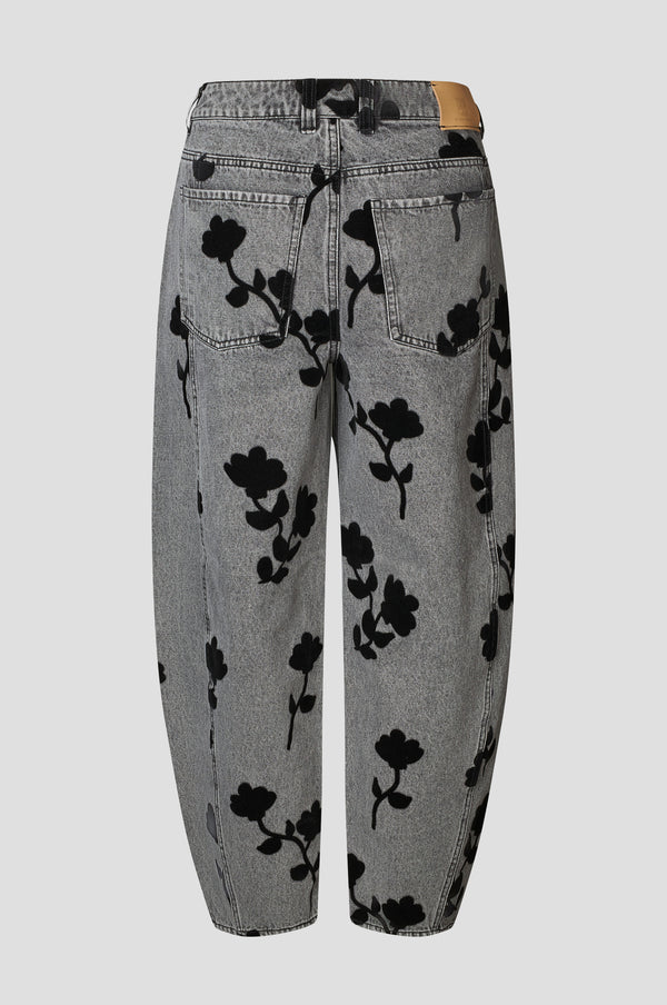 SECOND FEMALE LAWRISSA BARREL JEANS GREY