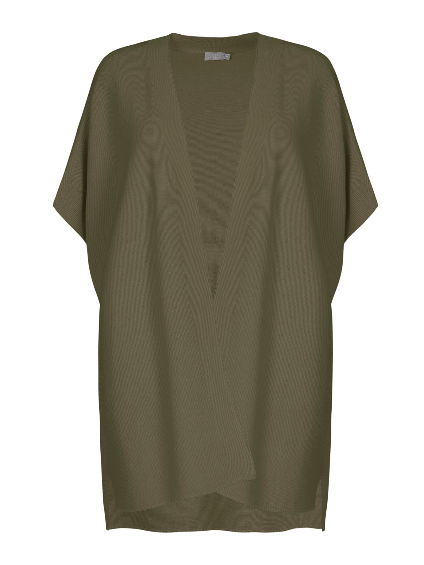 NO MAN'S LAND KATOENEN VEST MOUWLOOS KAKI WALNUT