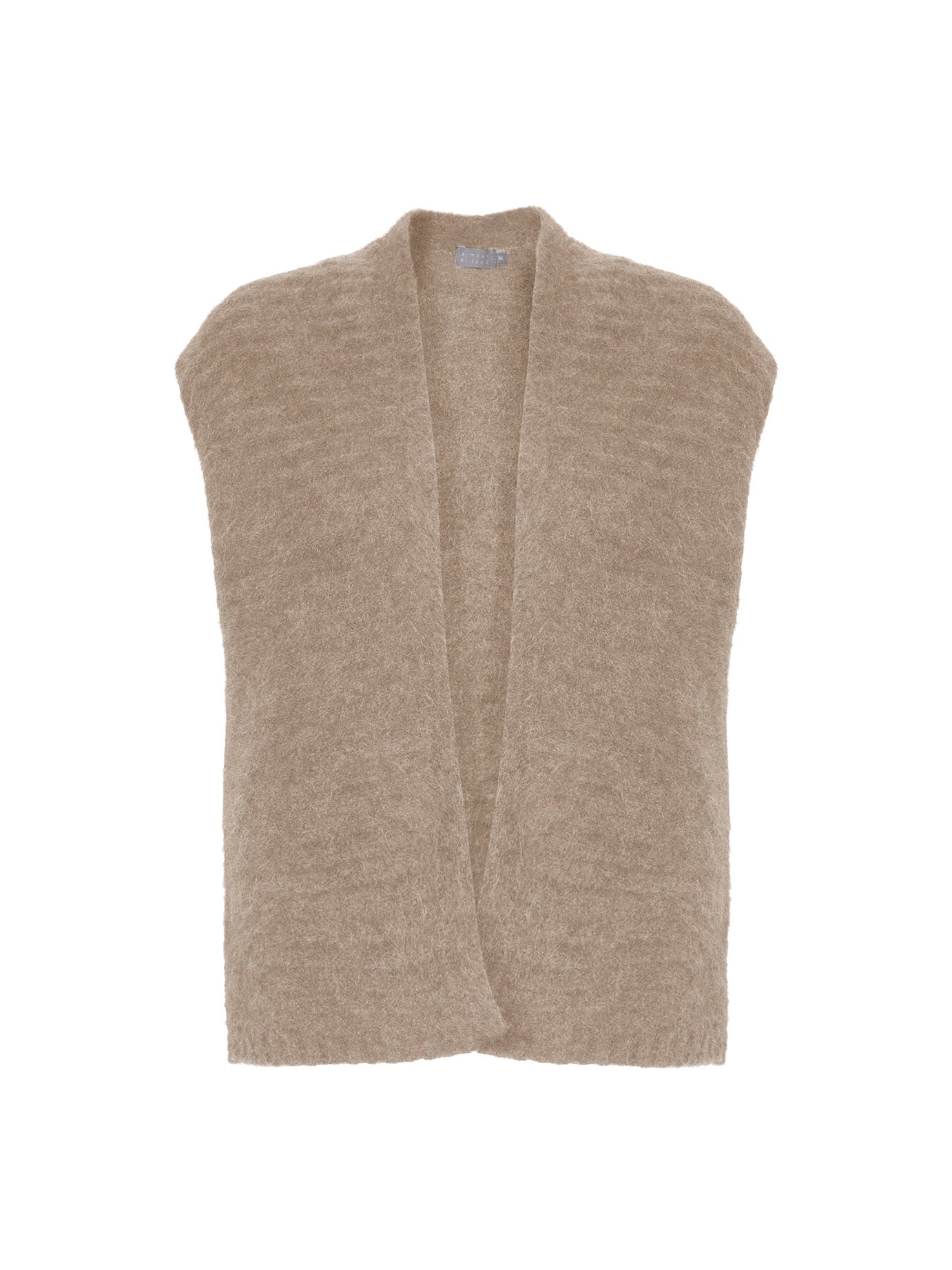 NO MAN'S LAND MOUWLOOS VEST KIDMOHAIR BIRCH