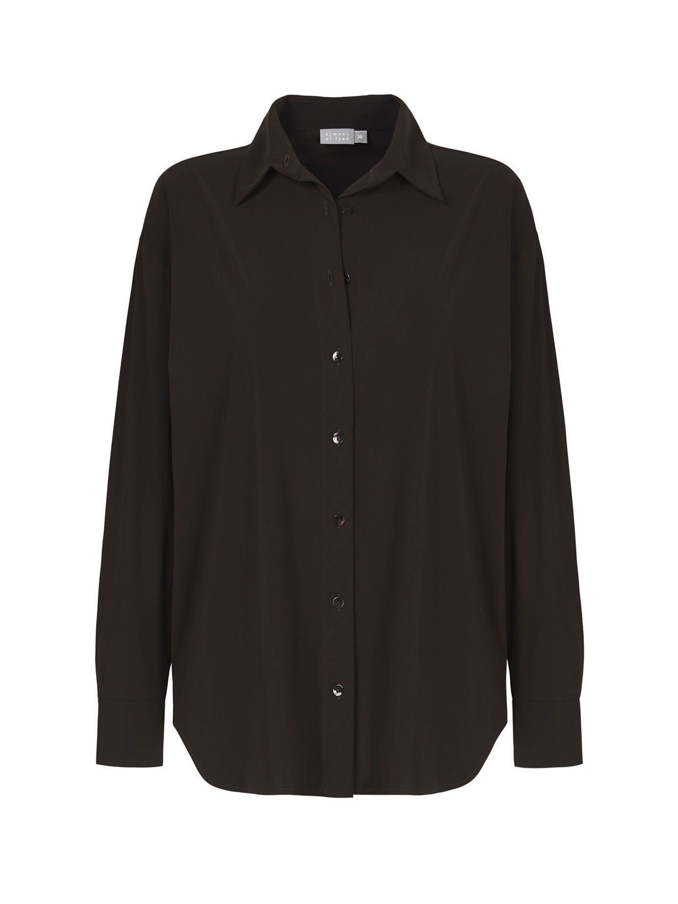 NO MAN'S LAND TRAVELSTOF BLOUSE COFFEE