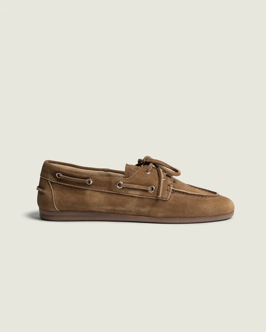 POSA BOAT LOAFER SUEDE CAMEL