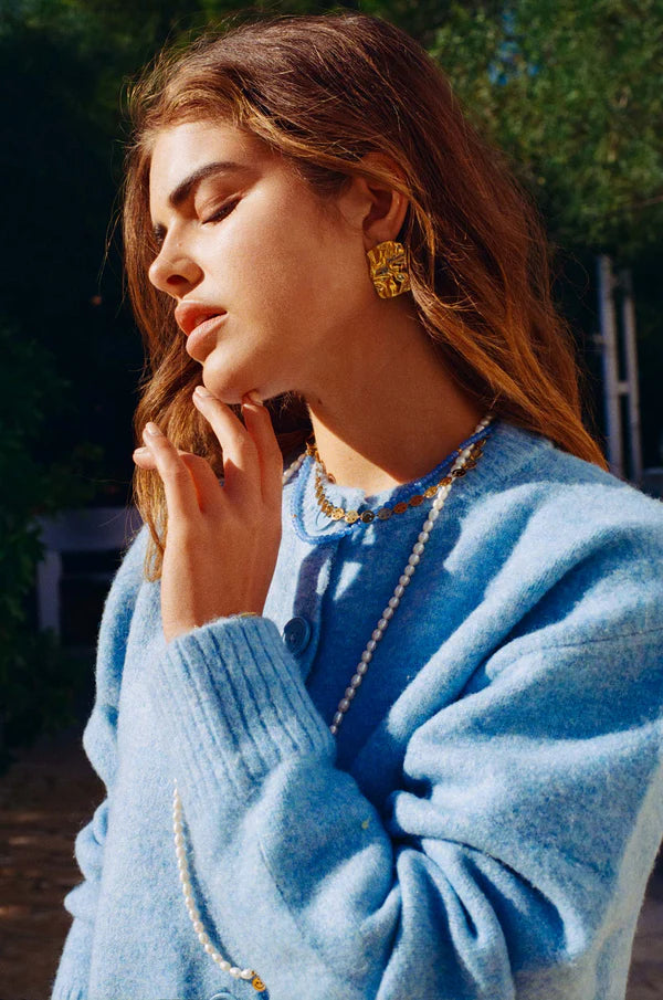 BONNIE STUDIOS BROKEN SQUARE EARRINGS