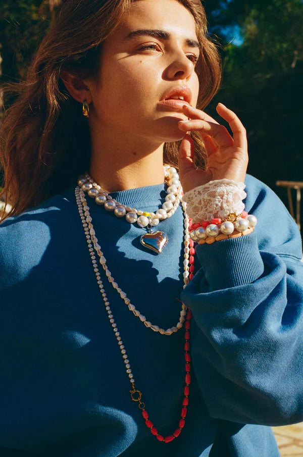 BONNIE STUDIOS TOMMY GOLD PINK BRACELET