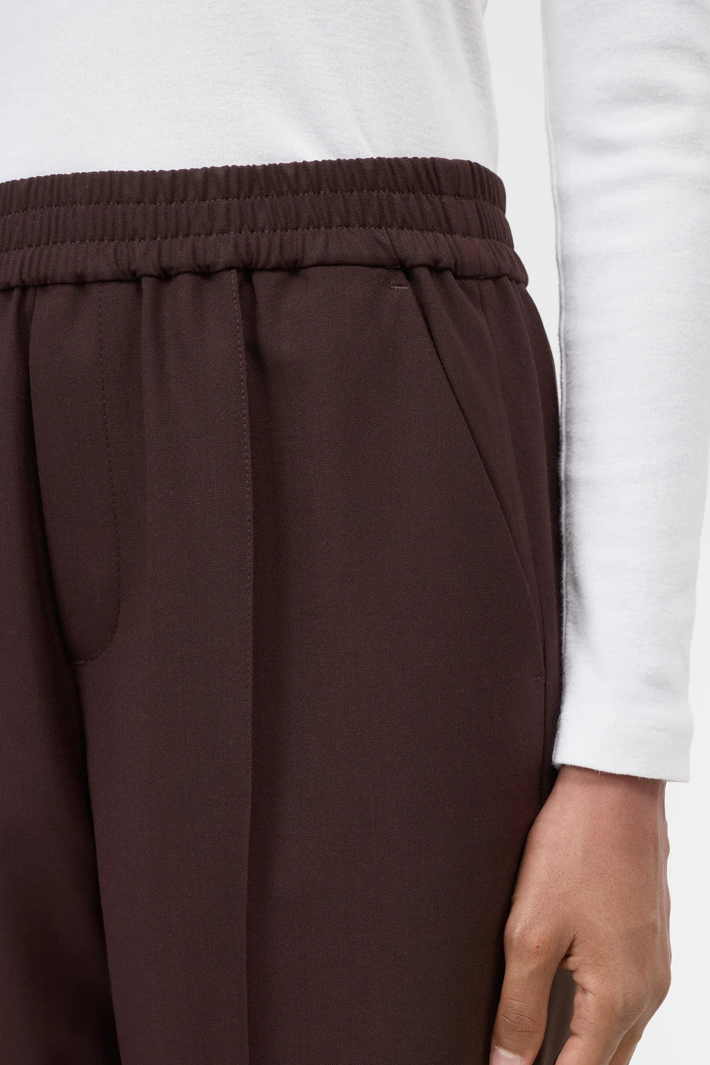 CLOSED WINONA TROUSERS MAHAGONY BROWN