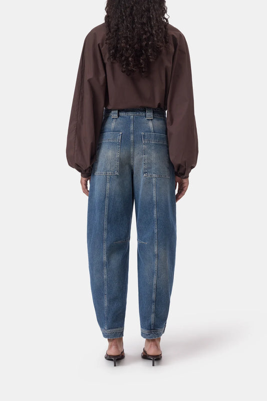CLOSED RHANNON BARREL FIT PLEATED VINTAGE WASH