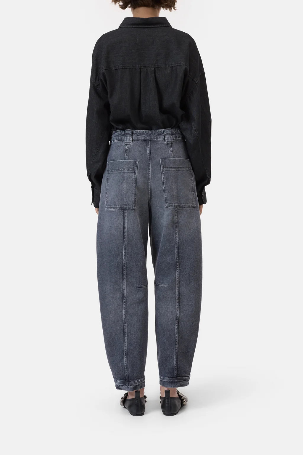 CLOSED RHANNON BARREL FIT DARK GREY