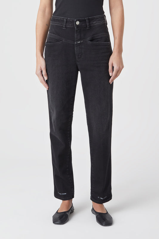 CLOSED PEDAL PUSHER COMFORT DENIM WASHED BLACK - S. LABELS