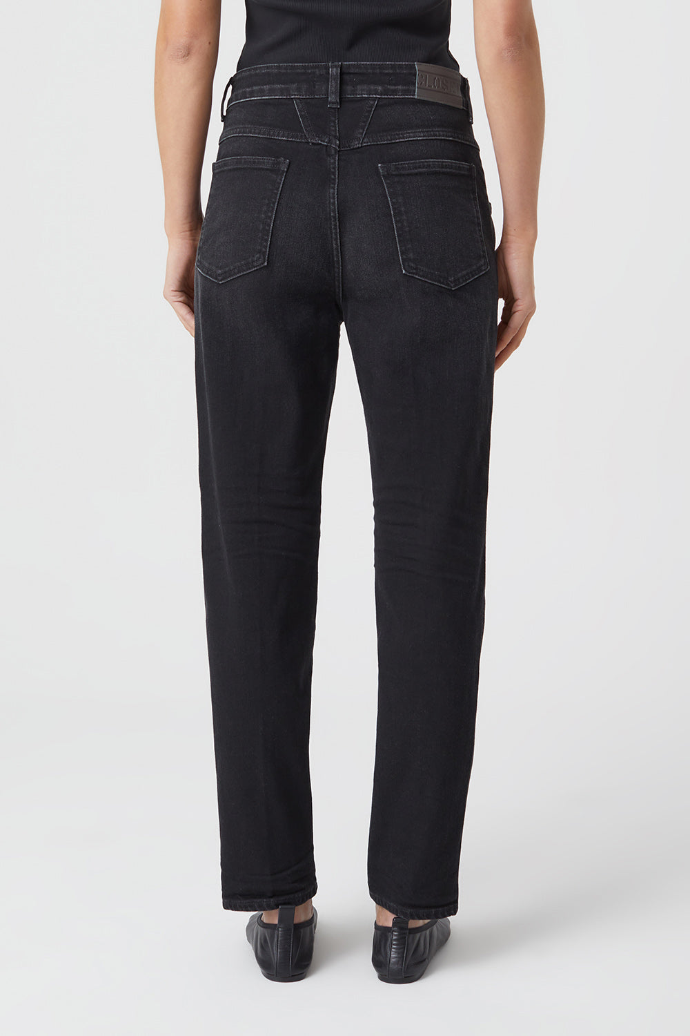 CLOSED PEDAL PUSHER COMFORT DENIM WASHED BLACK - S. LABELS