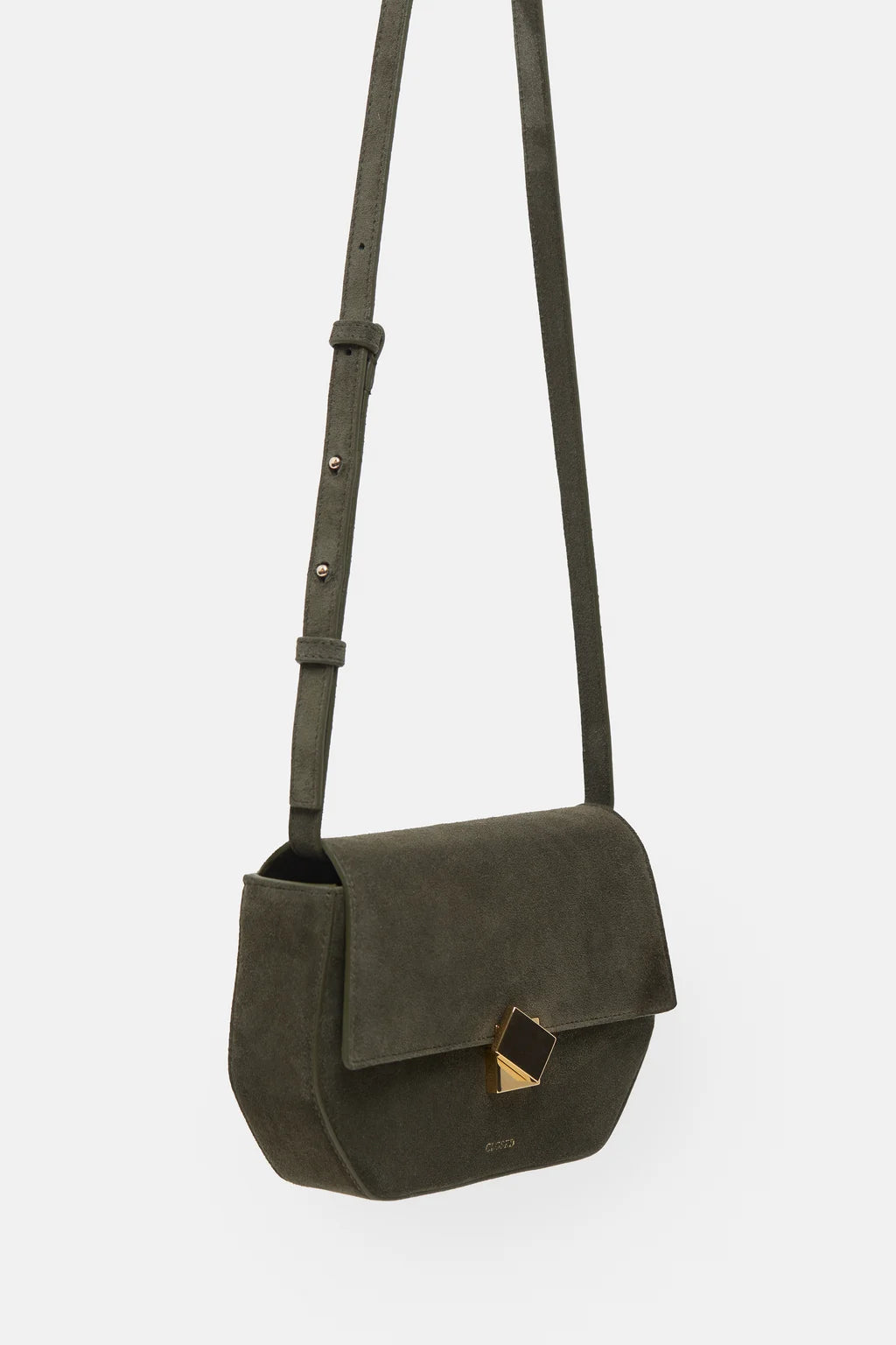 CLOSED BAG ONE SMALL SUEDE GREEN