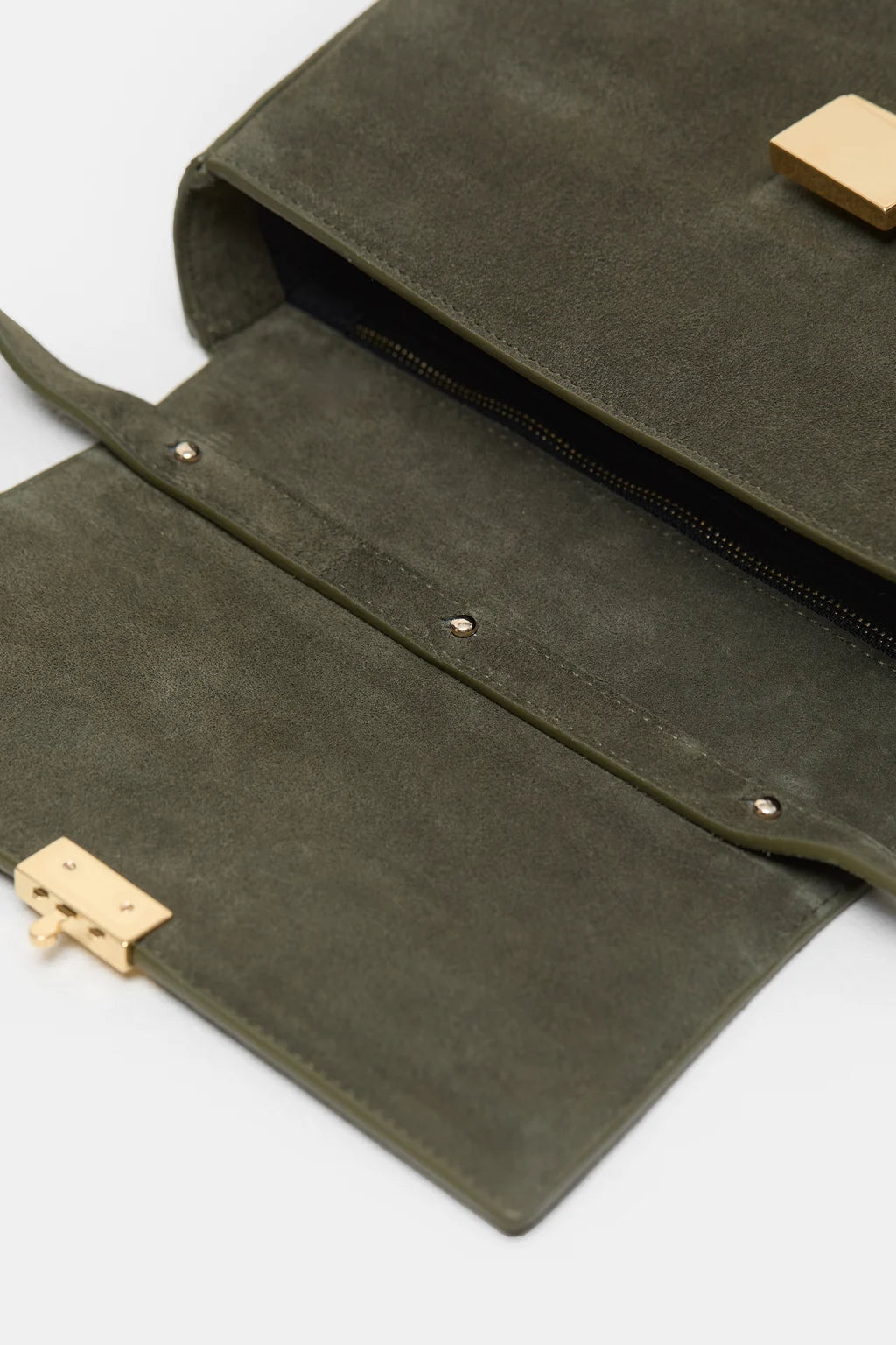 CLOSED BAG ONE SMALL SUEDE GREEN