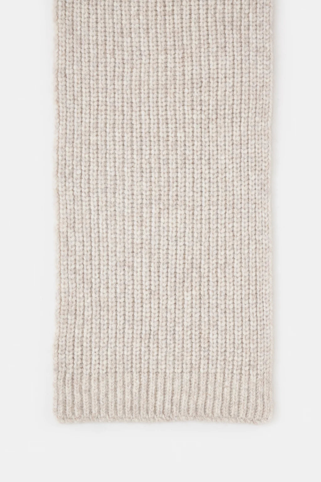 CLOSED KNITTED ALPACA SCARF BEIGE