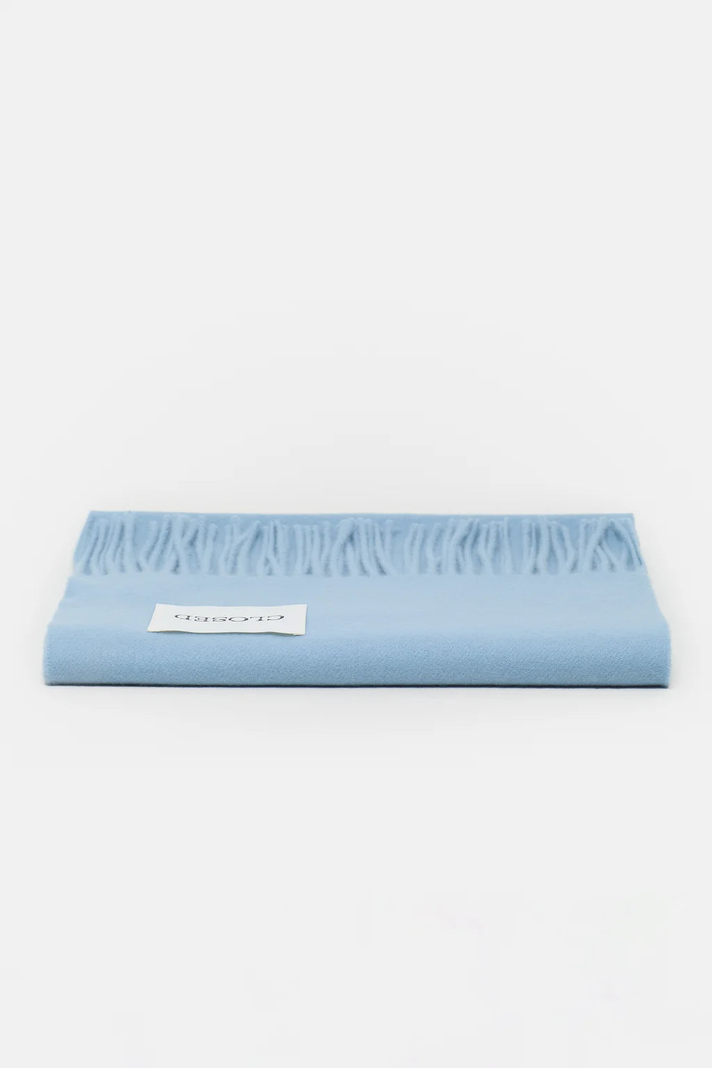 CLOSED SCARF WOOL POWDER BLUE