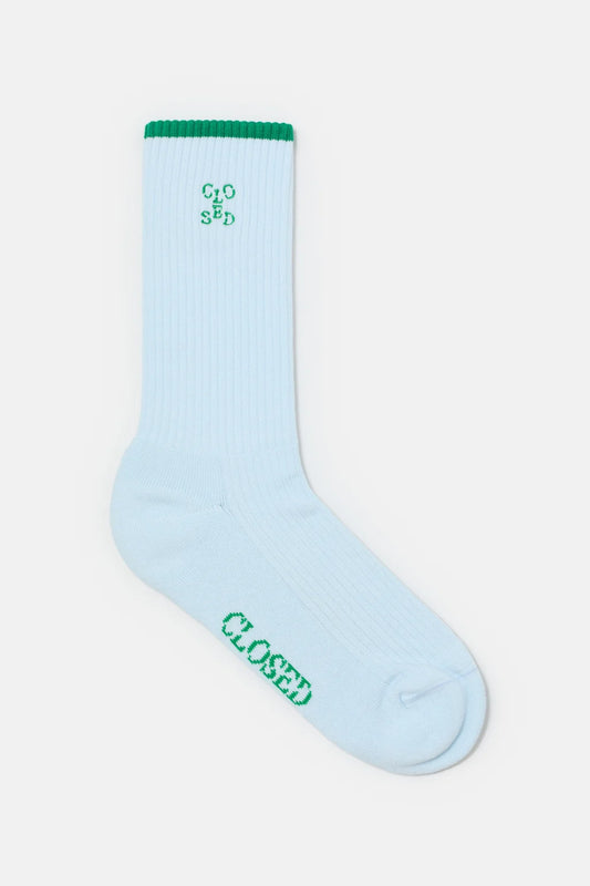 CLOSED SOCKS LIGHT SKY BLUE - S. LABELS