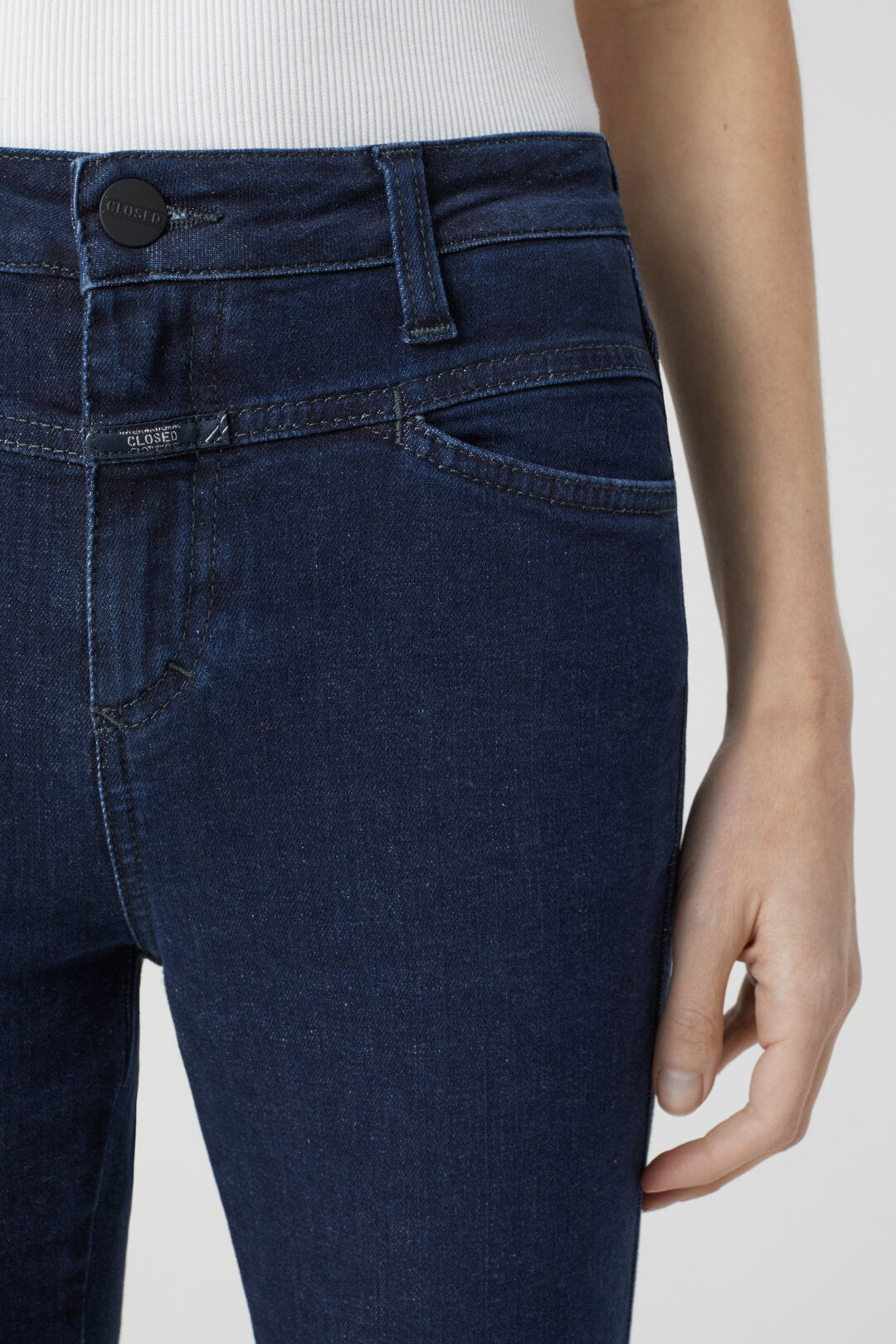 CLOSED SKINNY PUSHER POWER STRETCH DARK BLUE - lengtemaat - S. LABELS