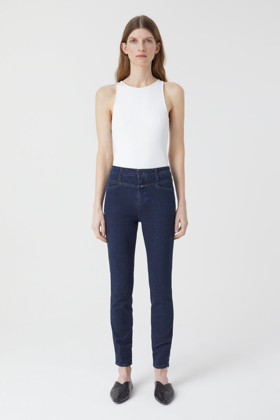 CLOSED SKINNY PUSHER POWER STRETCH DARK BLUE - lengtemaat - S. LABELS