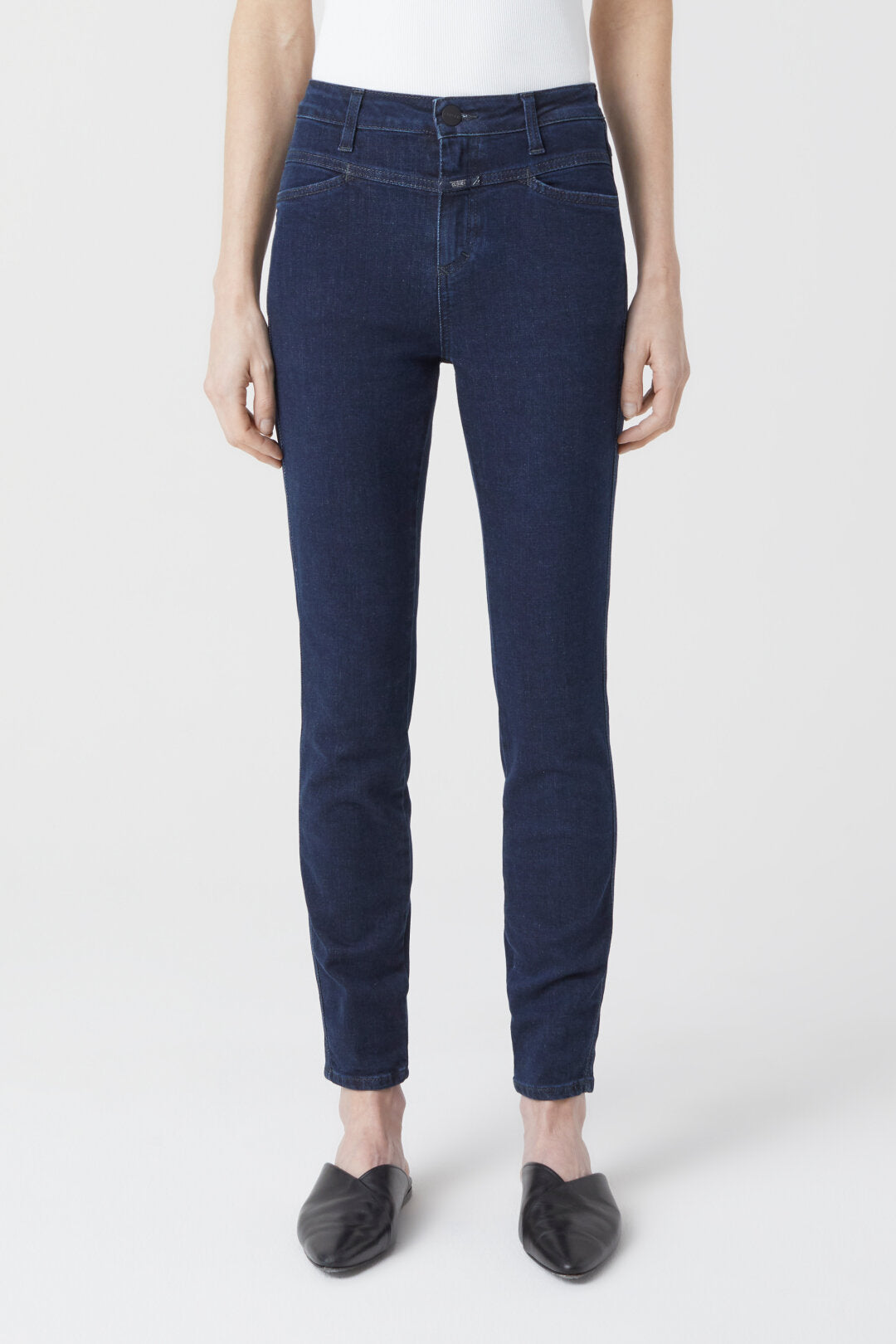 CLOSED SKINNY PUSHER POWER STRETCH DARK BLUE - lengtemaat - S. LABELS