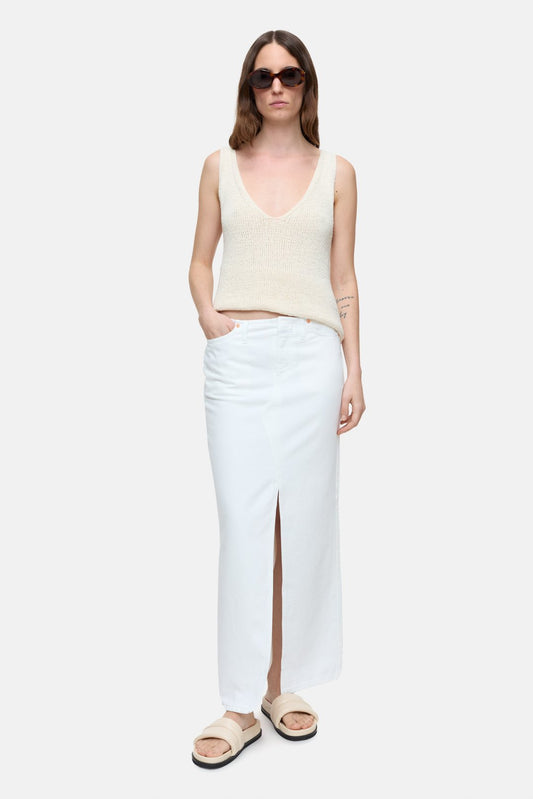 CLOSED MAXI ROK WHITE - S. LABELS