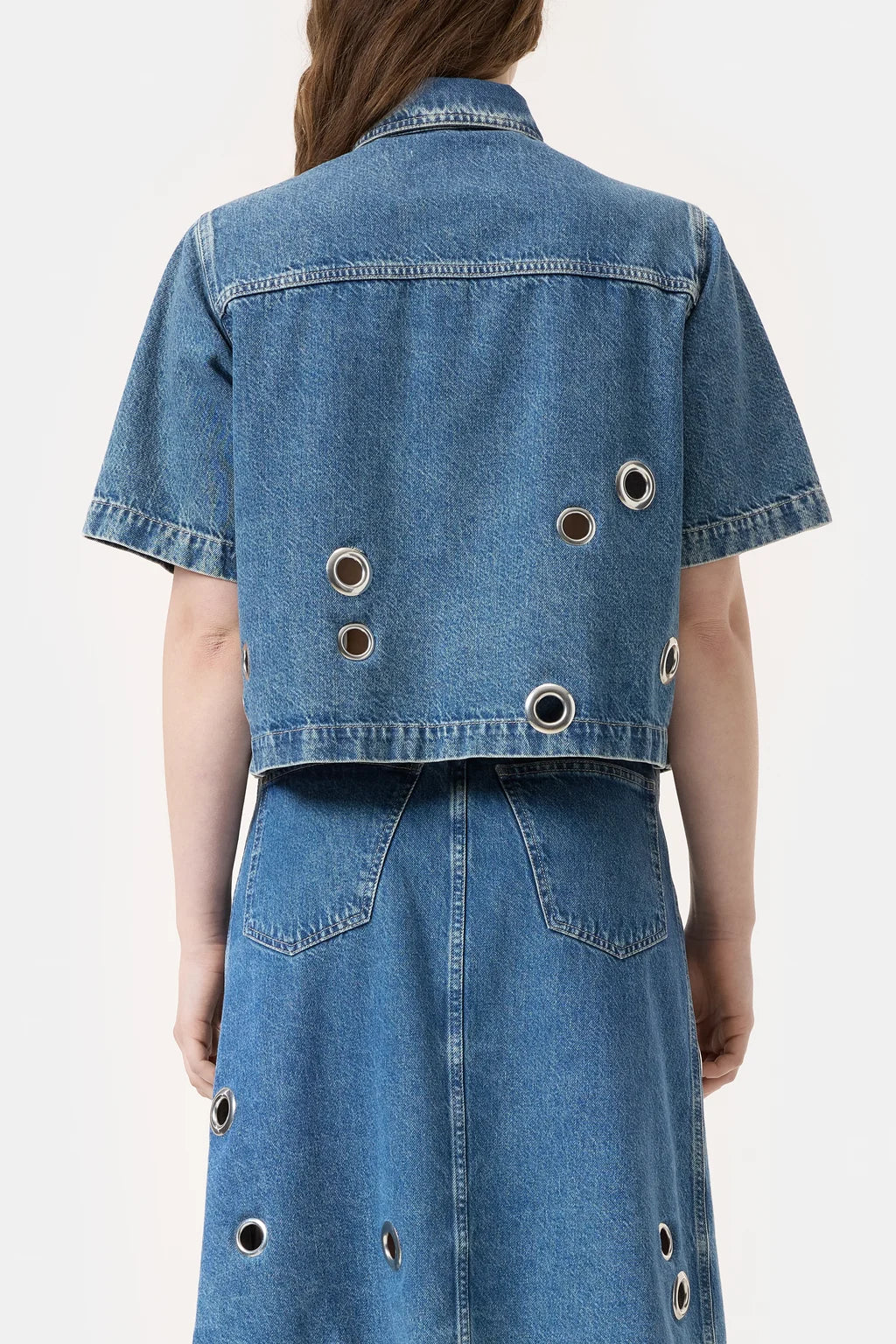CLOSED DENIM HEMD KM STUD RINGS