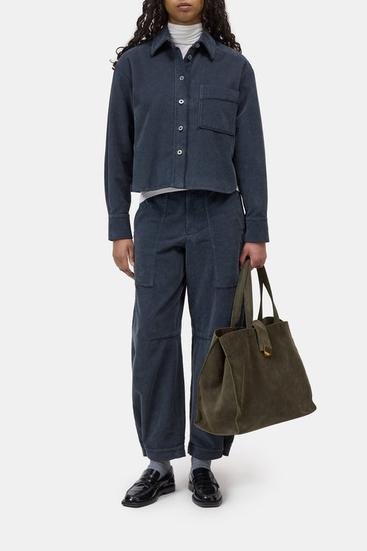 CLOSED CORUROY SHIRT STORM BLUE