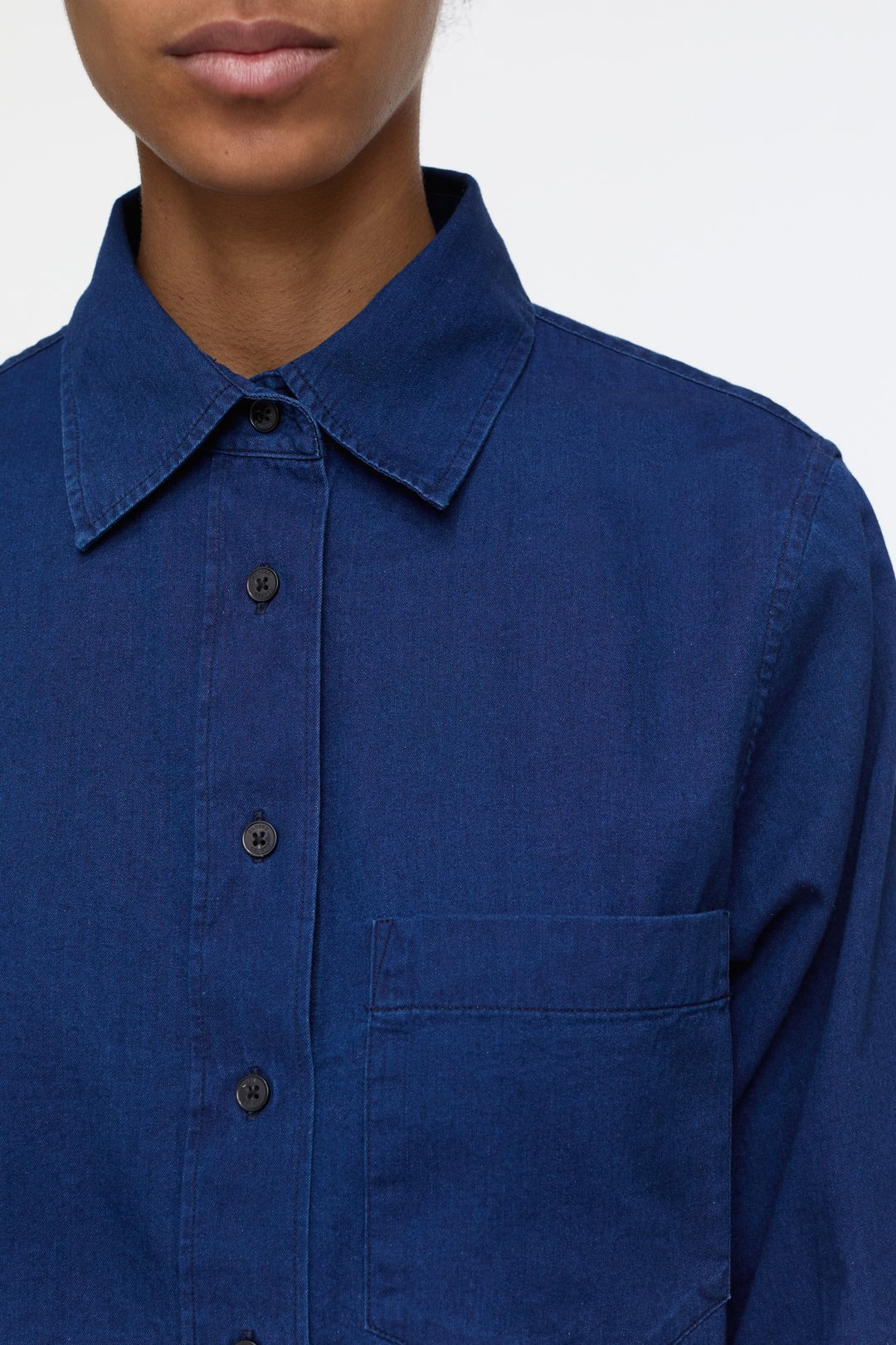 CLOSED CROPPED BLOUSE DENIM - S. LABELS