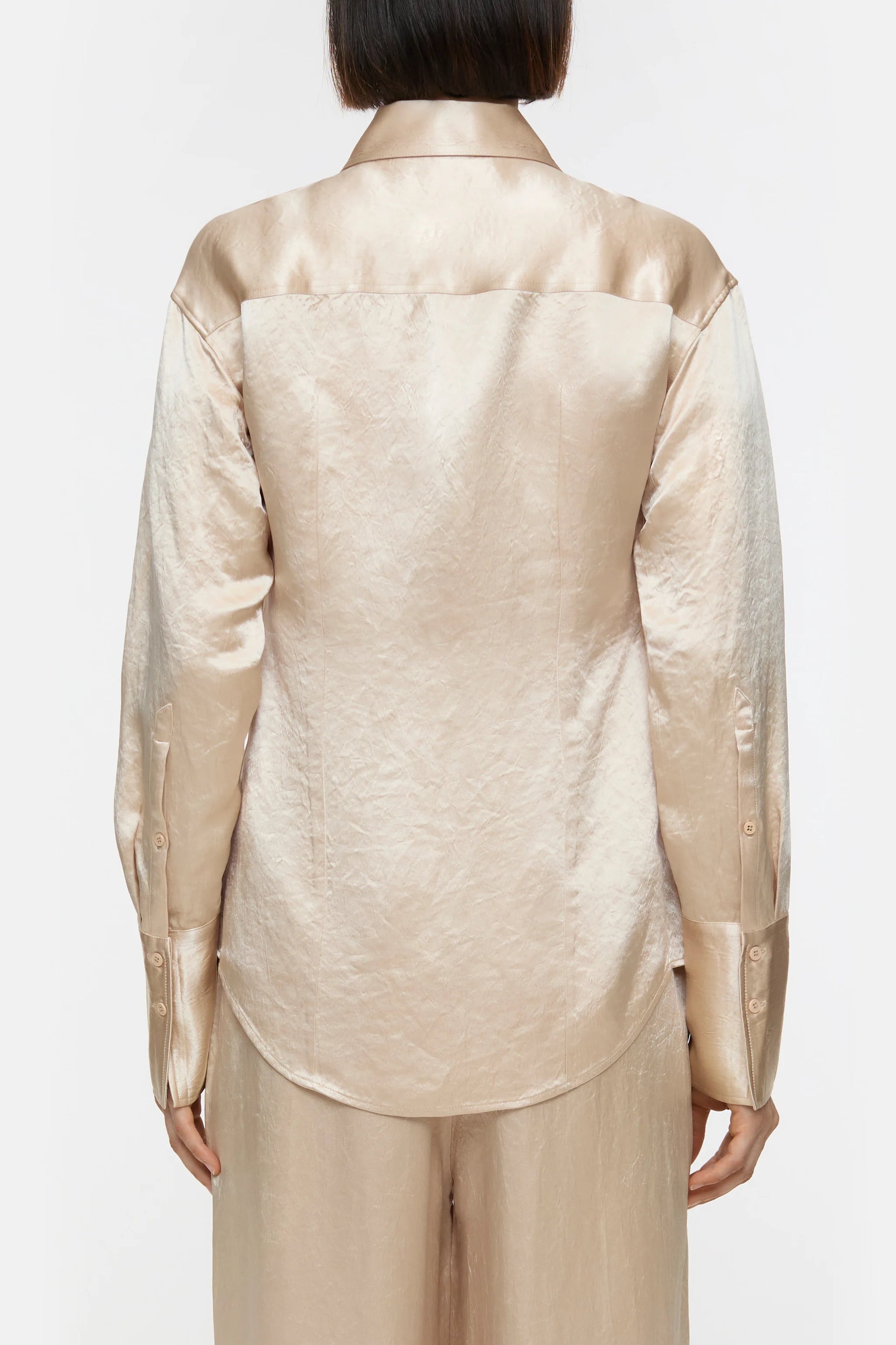 CLOSED GESTRUCTUREERDE SATIJNEN BLOUSE - S. LABELS