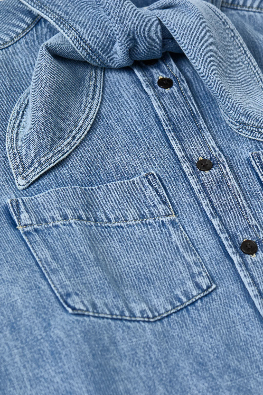 CLOSED DENIM SCARF SHIRT