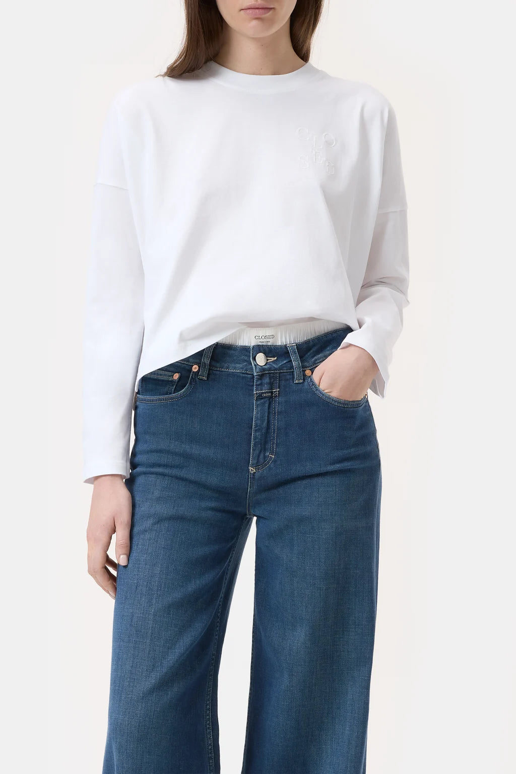 CLOSED LONGSLEEVE LOGO SHIRT WIT