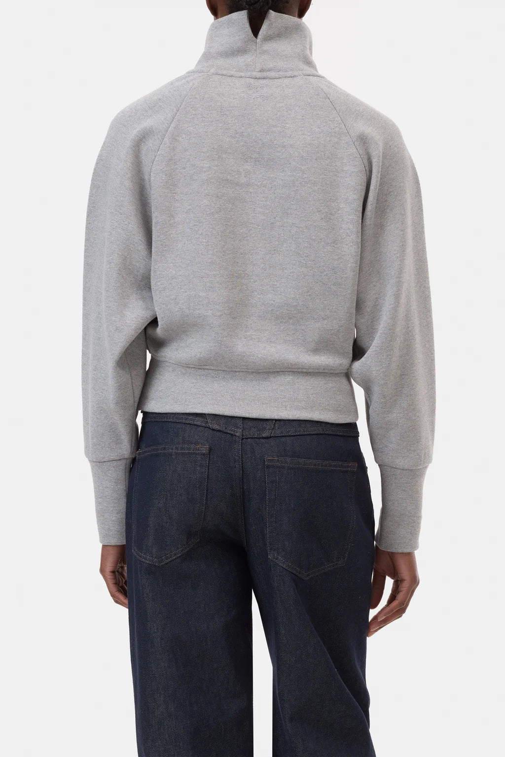 CLOSED HIGH NECK SWEATSHIRT GREY MELANGE