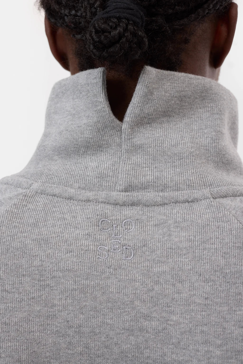 CLOSED HIGH NECK SWEATSHIRT GREY MELANGE
