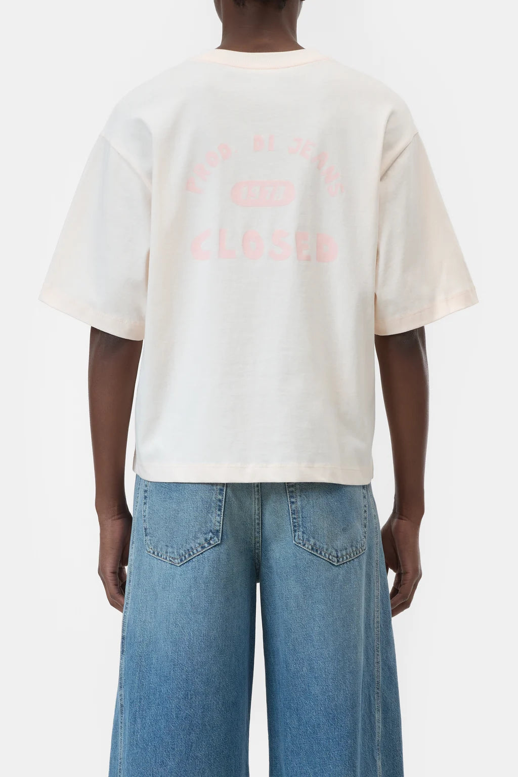 CLOSED BOXY TEE MET OPDRUK BLUSH PINK - S. LABELS