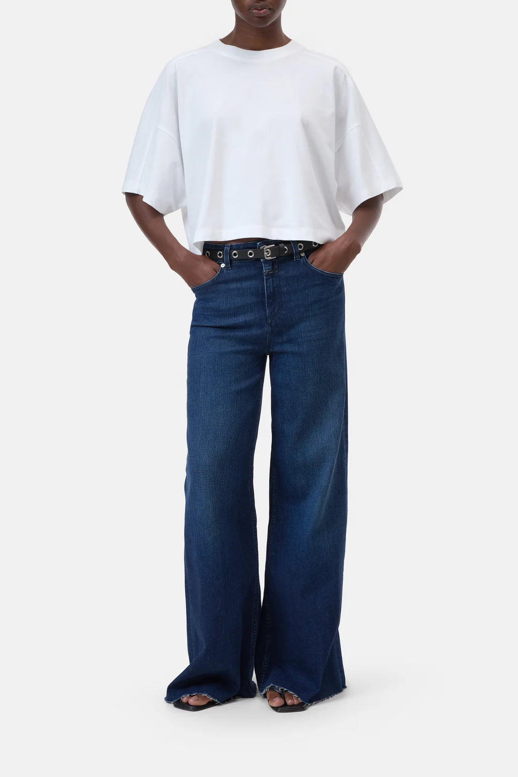 CLOSED BOXY TEE MET YOKE WIT - S. LABELS