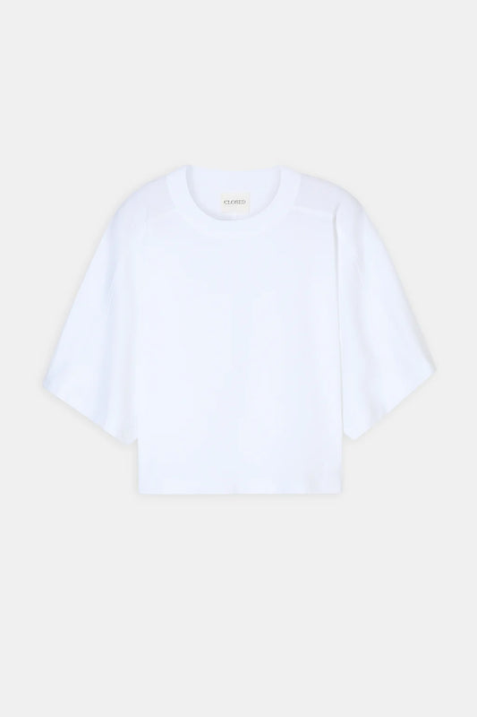 CLOSED BOXY TEE MET YOKE WIT - S. LABELS
