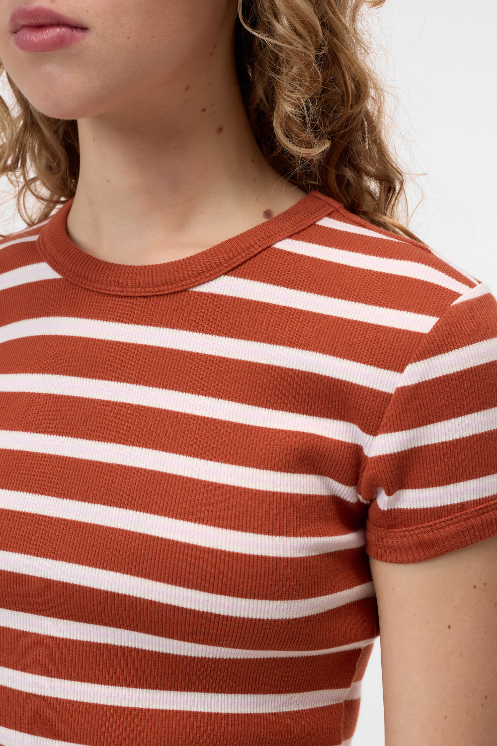 CLOSED RIB STRIPED TEE - S. LABELS